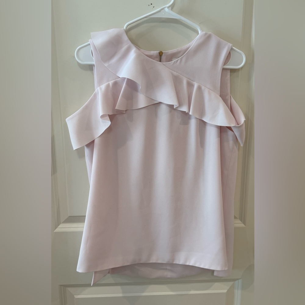 Ted Baker Ruffle blouse, pale pink